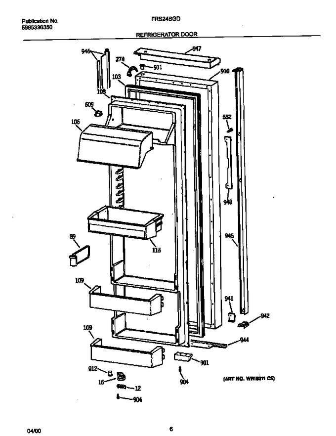 Diagram for FRS24BGDW0