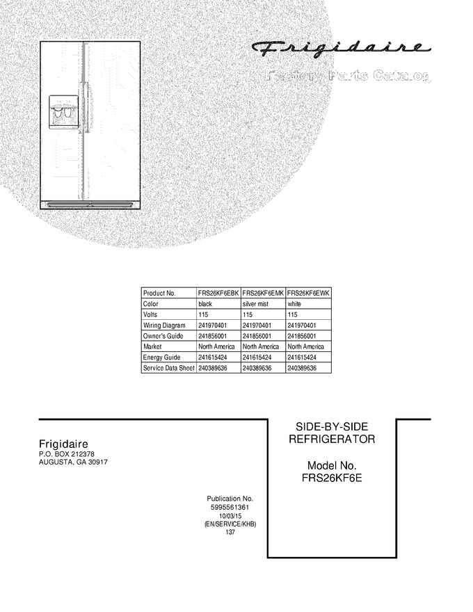 Diagram for FRS26KF6EBK