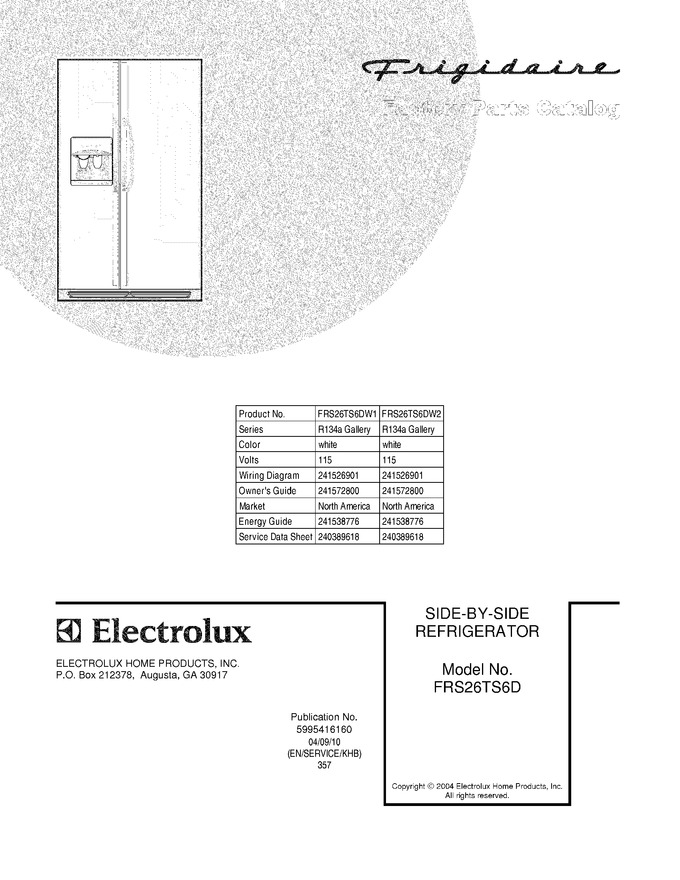 Diagram for FRS26TS6DW2