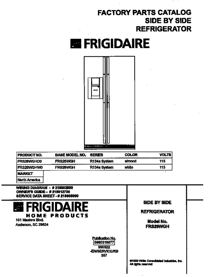 Diagram for FRS26WGHW0