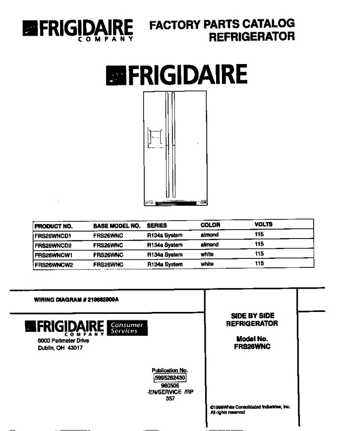 Diagram for FRS26WNCW2