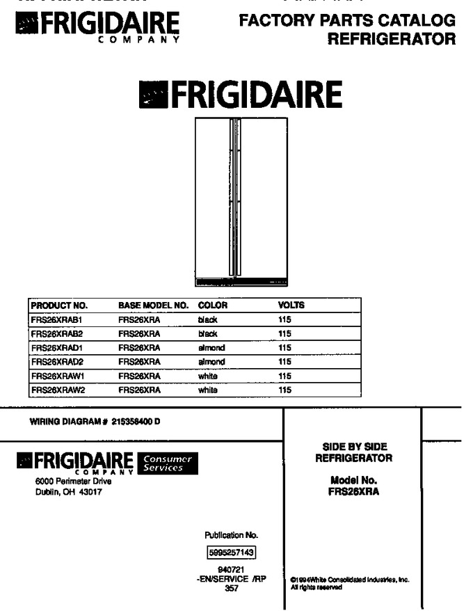 Diagram for FRS26XRAW1
