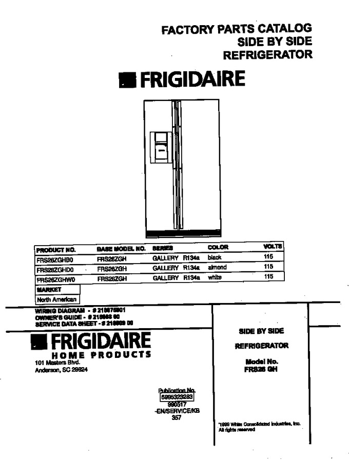 Diagram for FRS26ZGHB0