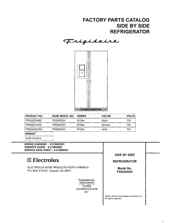 Diagram for FRS26ZGHW5