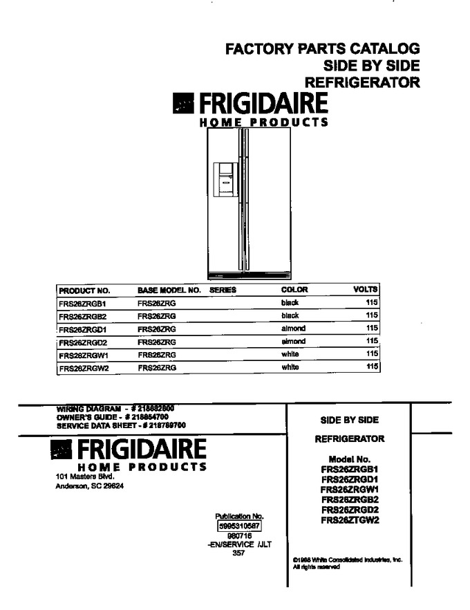 Diagram for FRS26ZRGB2