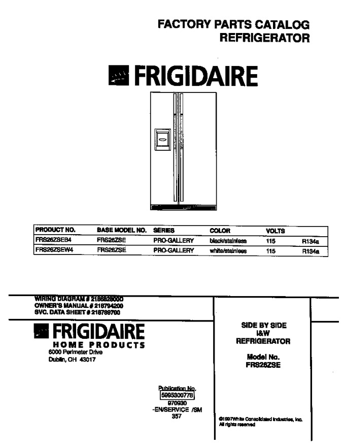 Diagram for FRS26ZSEW4
