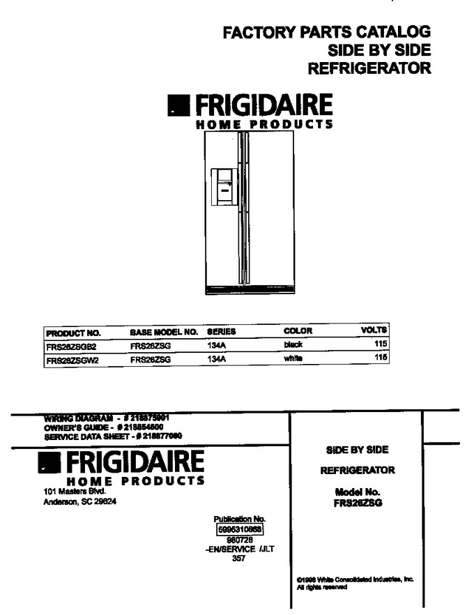 Diagram for FRS26ZSGW2