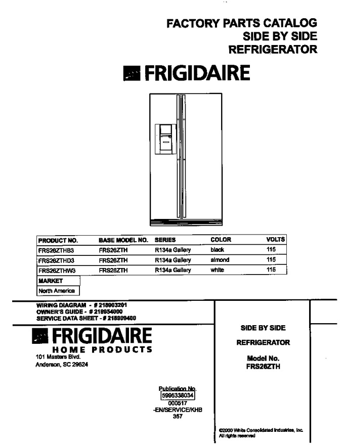 Diagram for FRS26ZTHD3