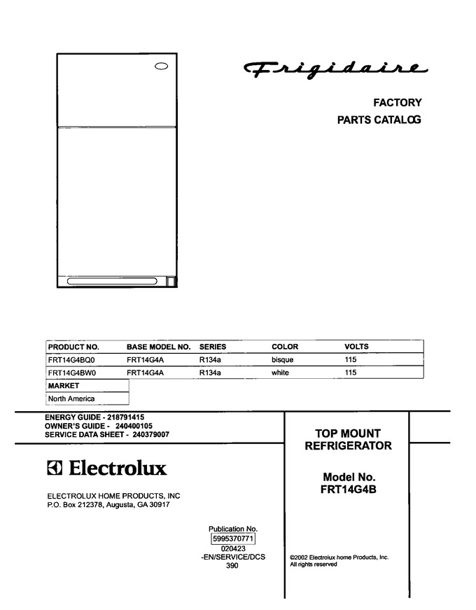 Diagram for FRT14G4BW0