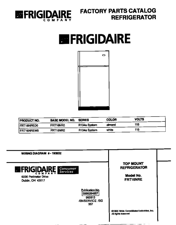 Diagram for FRT16NREW0
