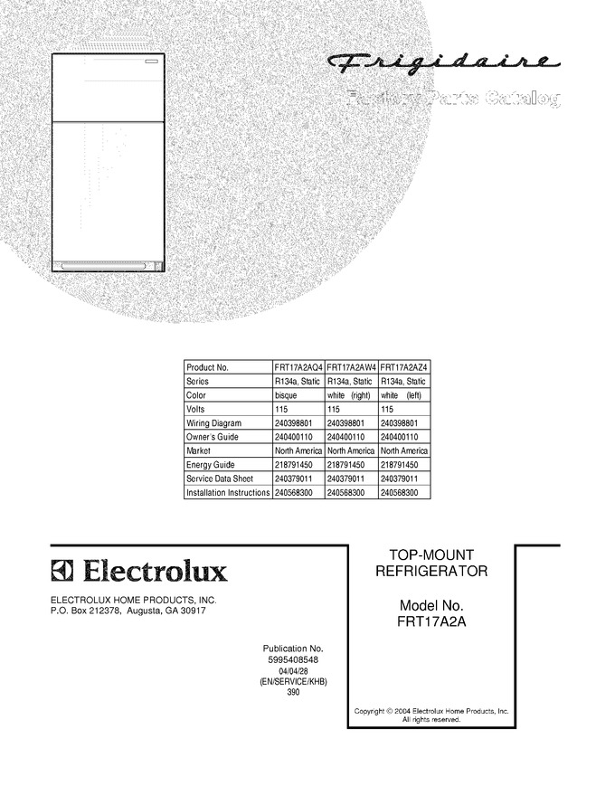 Diagram for FRT17A2AW4