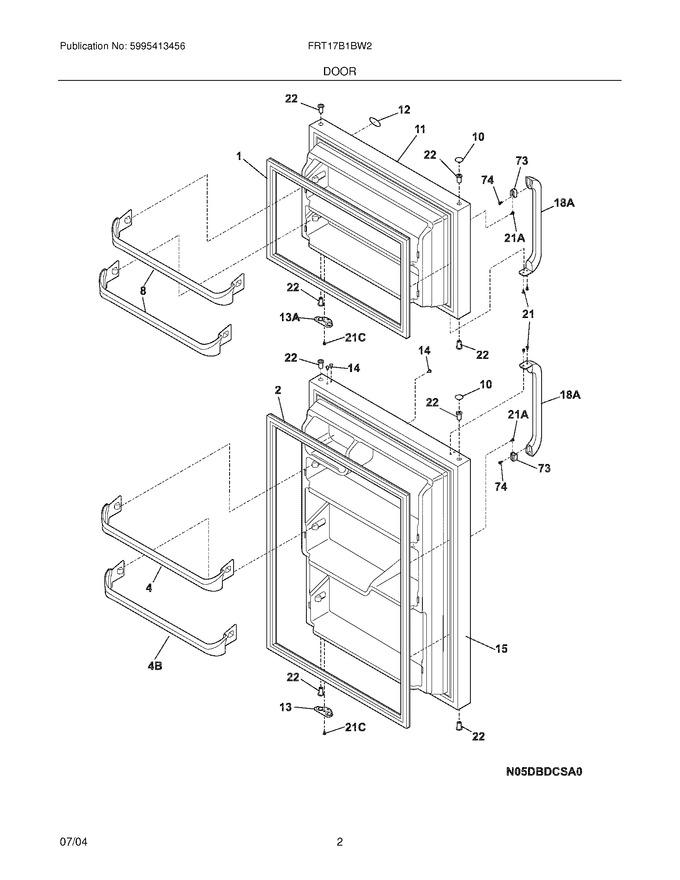 Diagram for FRT17B1BW2