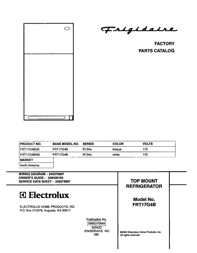 Diagram for FRT17G4BW0
