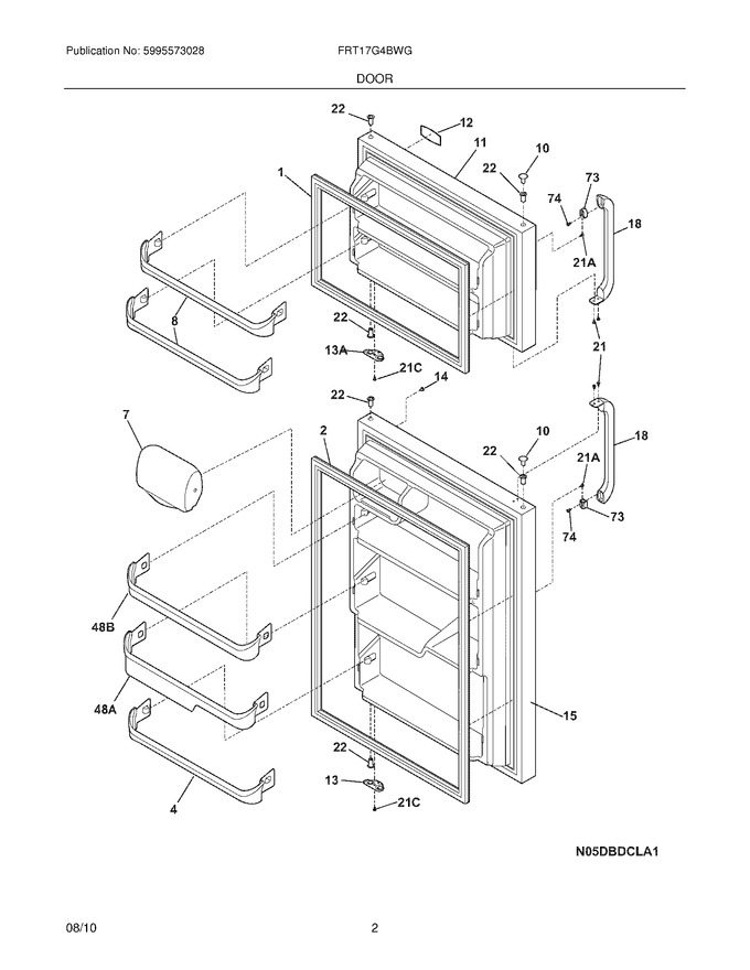 Diagram for FRT17G4BWG