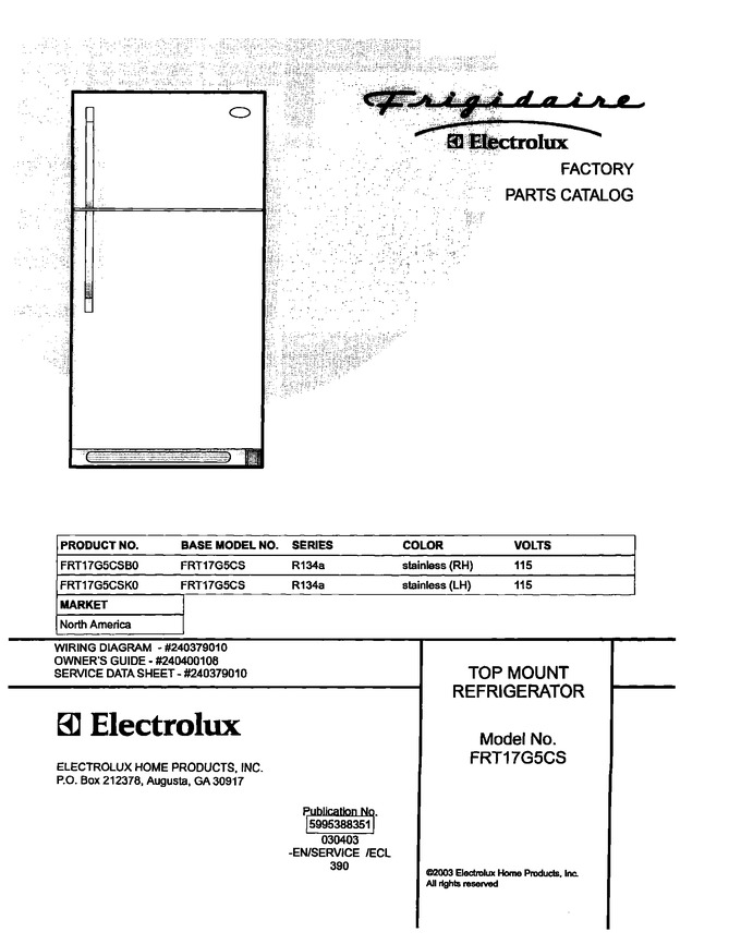 Diagram for FRT17G5CSB0