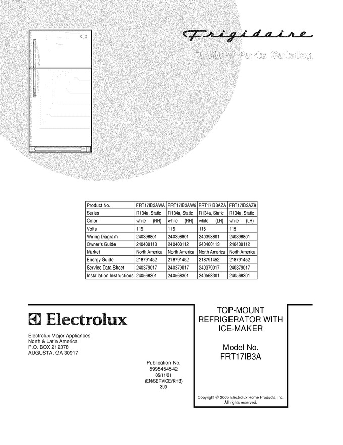Diagram for FRT17IB3AWA