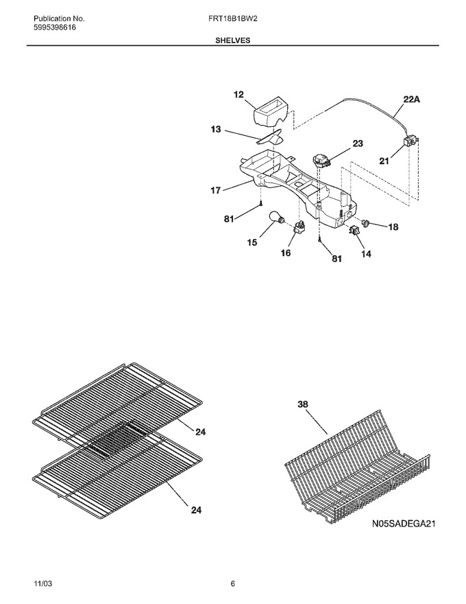 Diagram for FRT18B1BW2