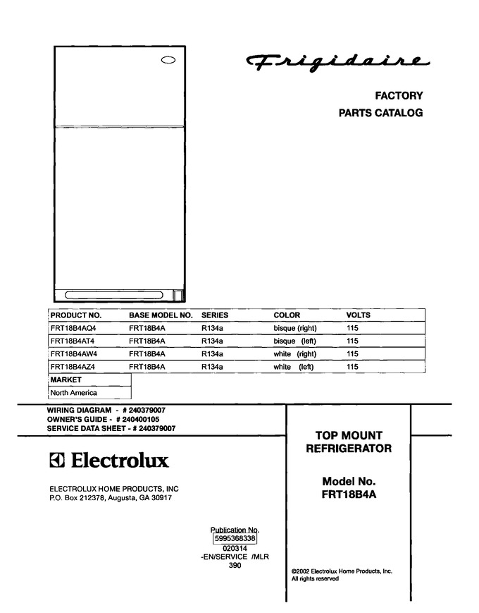 Diagram for FRT18B4AZ4