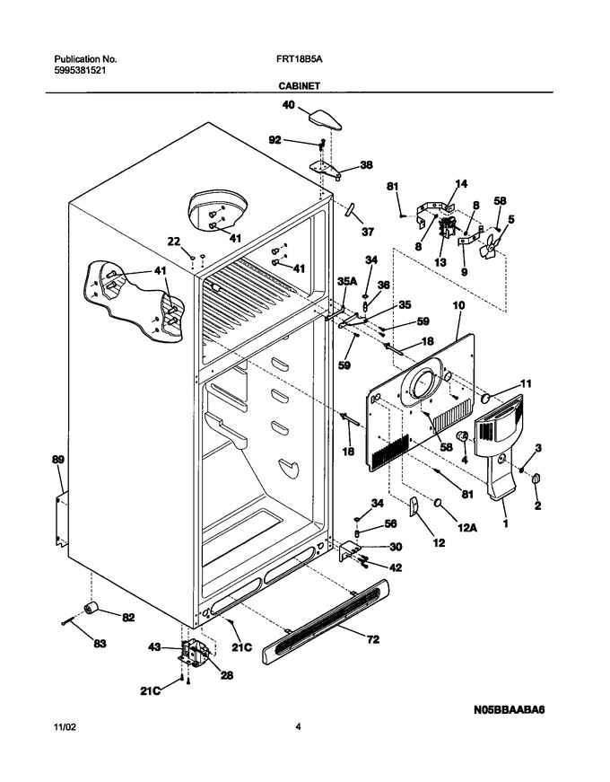 Diagram for FRT18B5AZ6