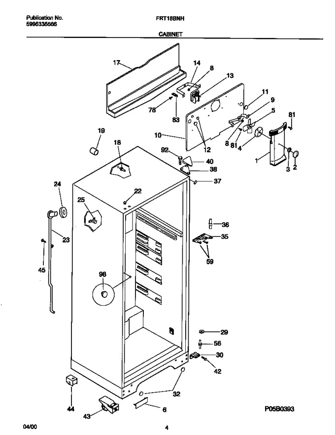 Diagram for FRT18BNHW0