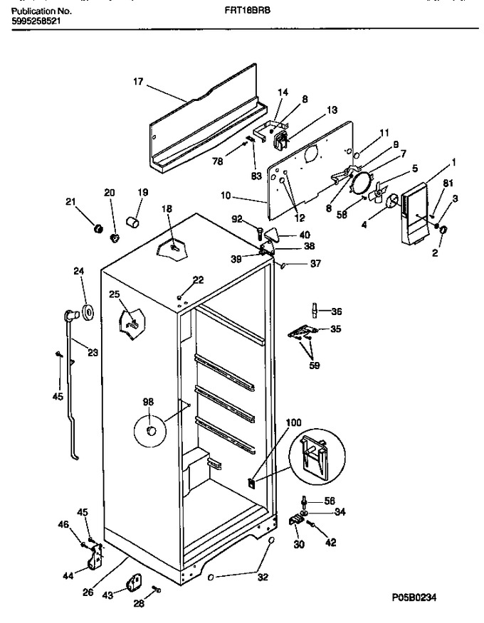 Diagram for FRT18BRBW2