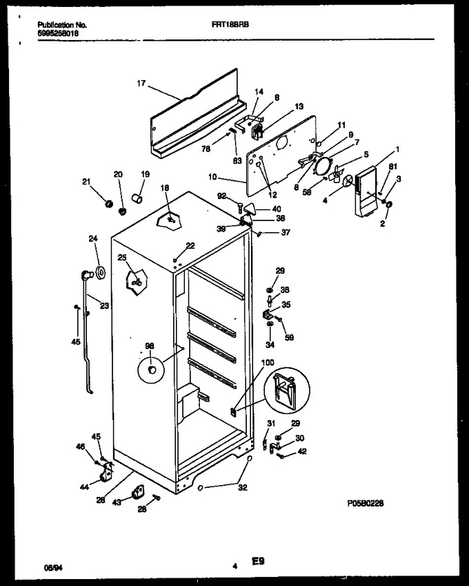 Diagram for FRT18BRBW0