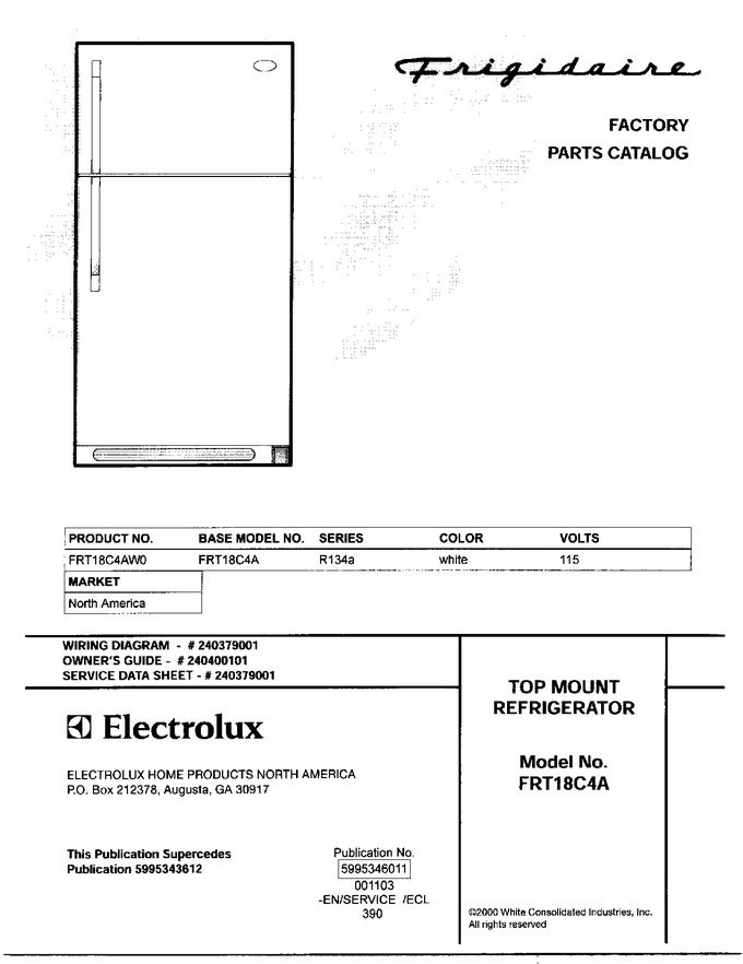 Diagram for FRT18C4AW0