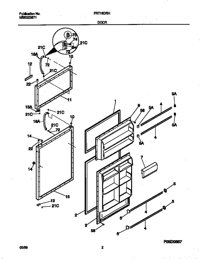 Diagram for FRT18DRHW0