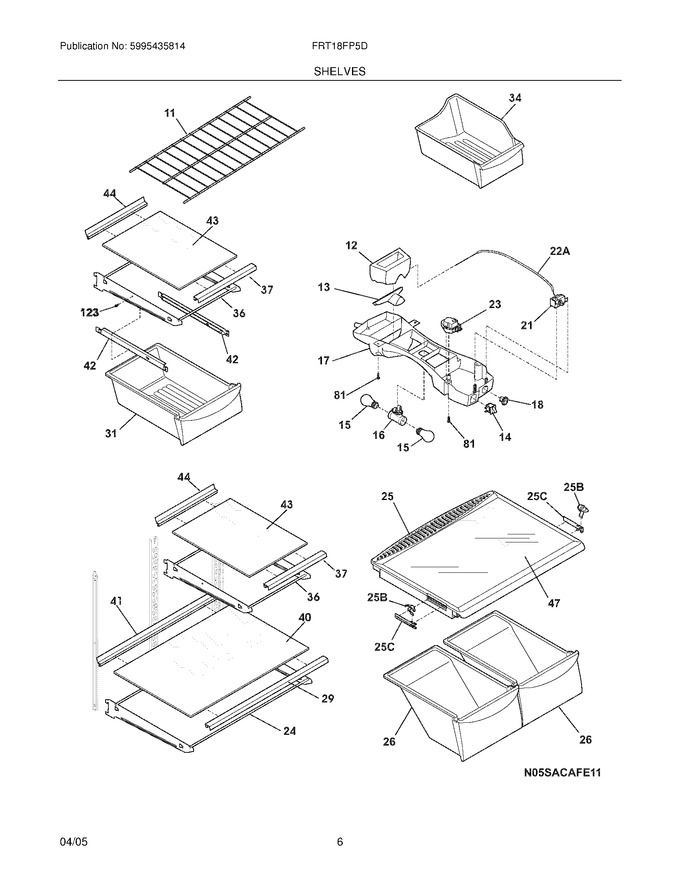 Diagram for FRT18FP5DW4