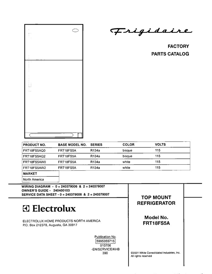 Diagram for FRT18FS5AW0