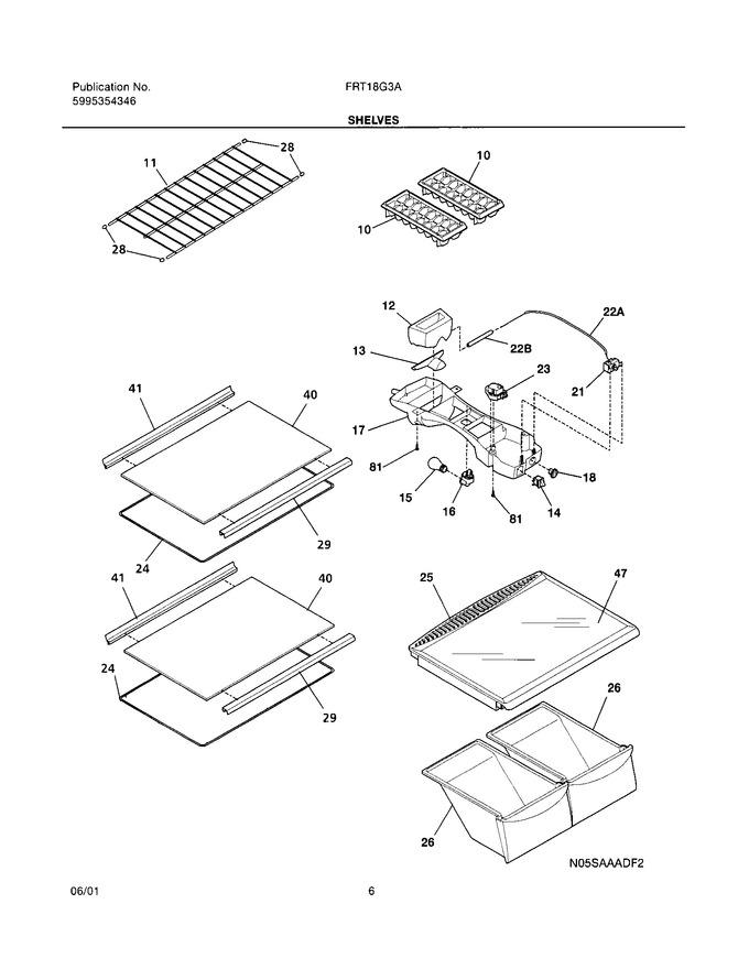 Diagram for FRT18G3AW0