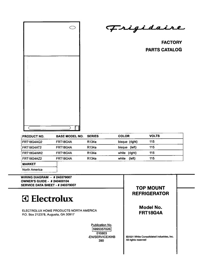Diagram for FRT18G4AQ2