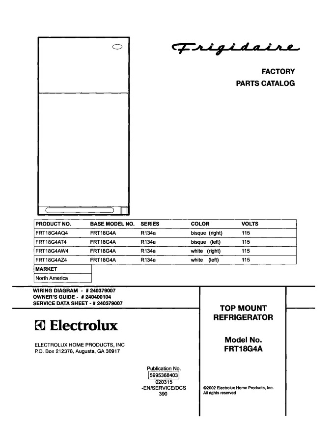 Diagram for FRT18G4AT4