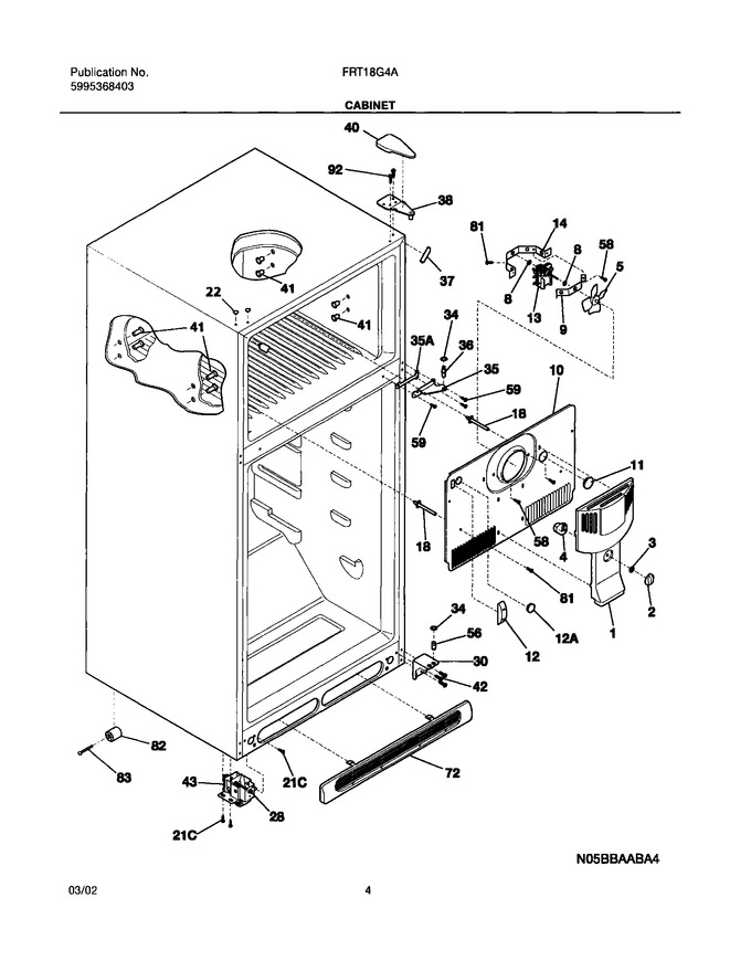 Diagram for FRT18G4AW4