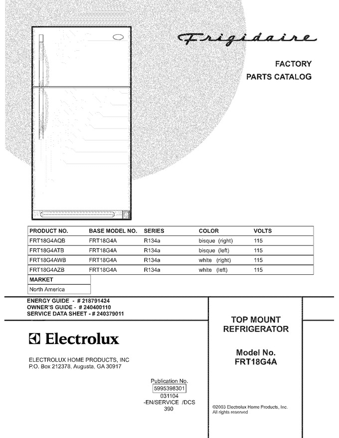 Diagram for FRT18G4ATB