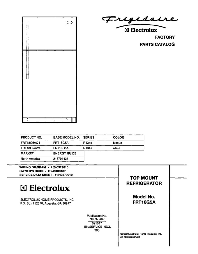 Diagram for FRT18G5AQ4