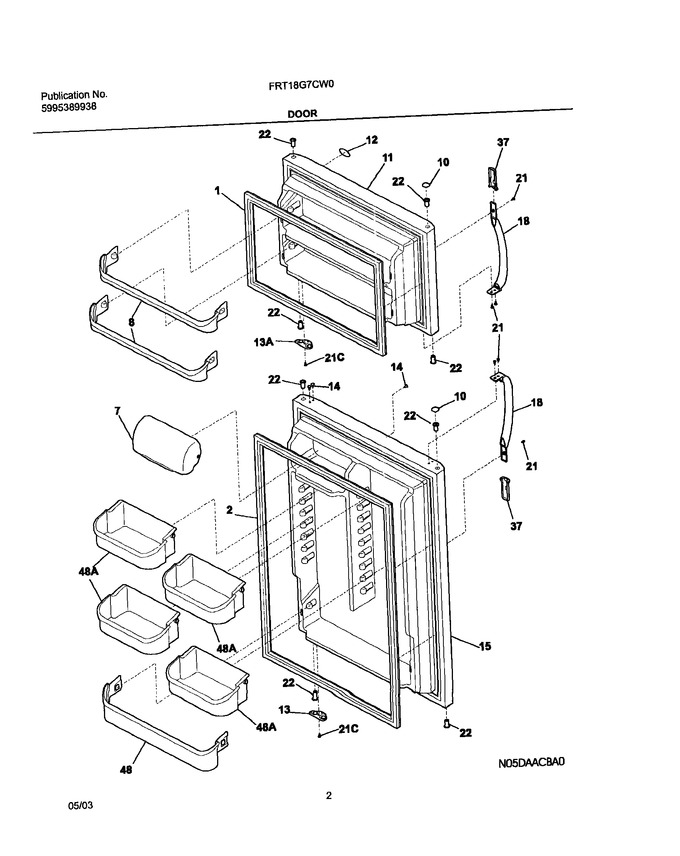 Diagram for FRT18G7CW0