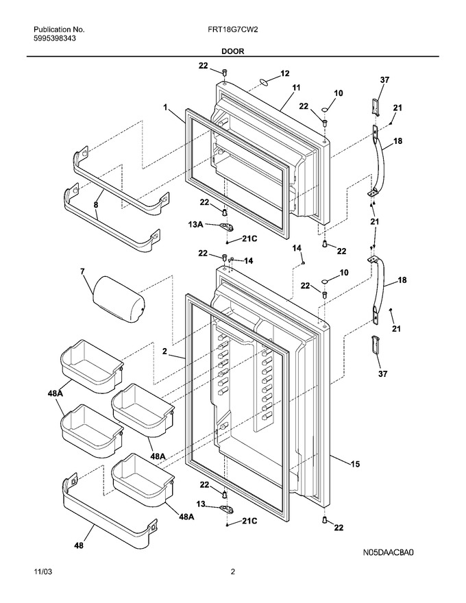 Diagram for FRT18G7CW2