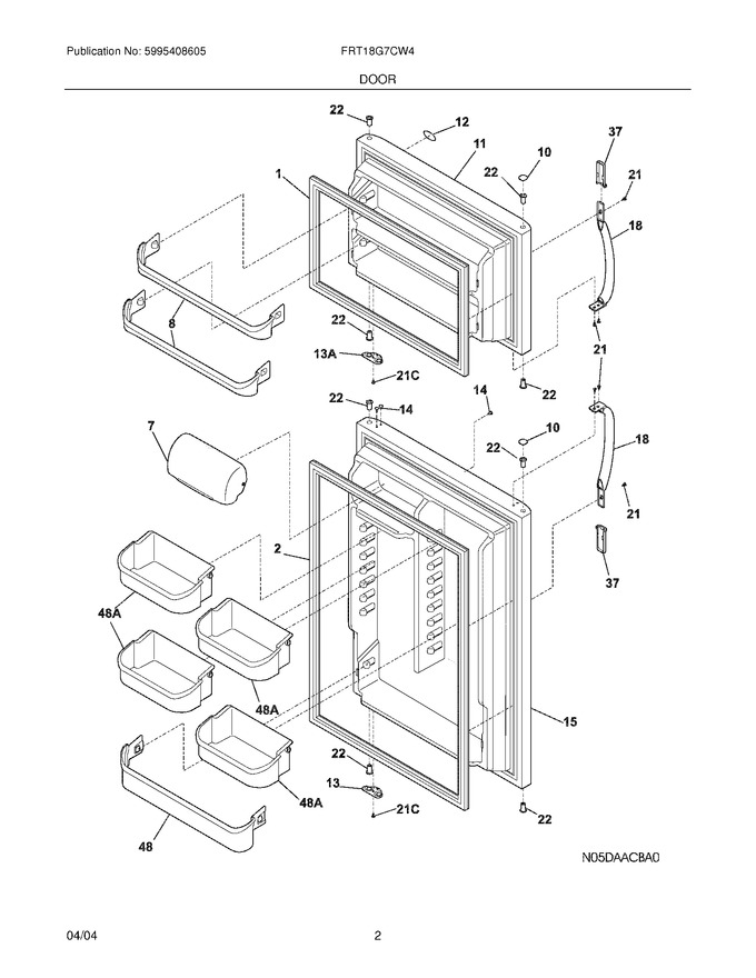 Diagram for FRT18G7CW4