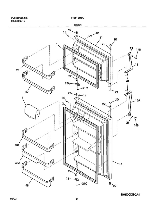Diagram for FRT18H6CB1