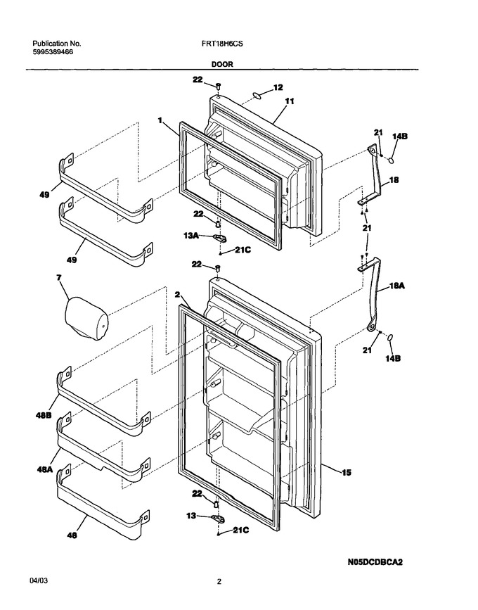 Diagram for FRT18H6CSK0