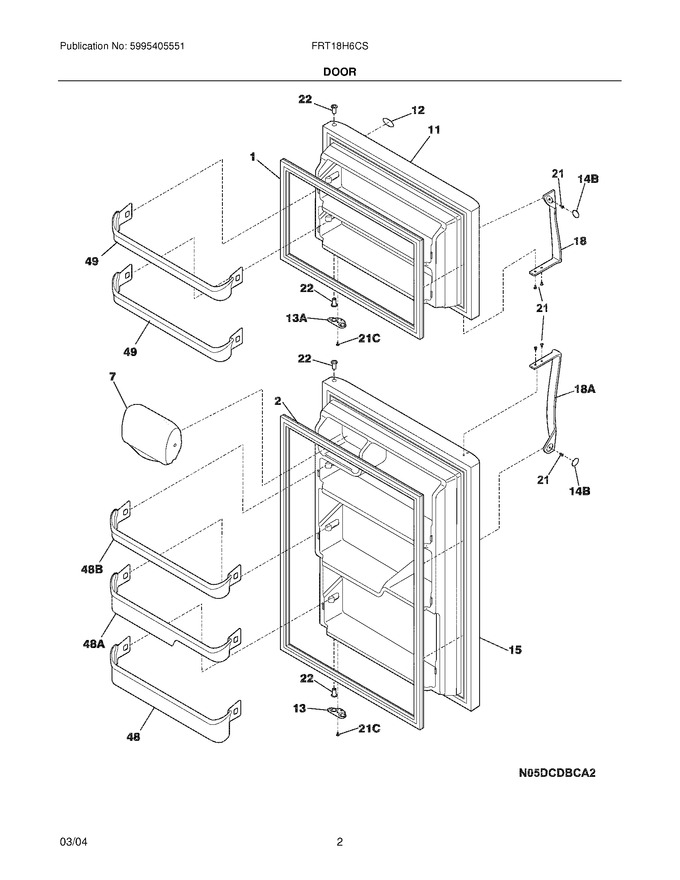 Diagram for FRT18H6CSB4