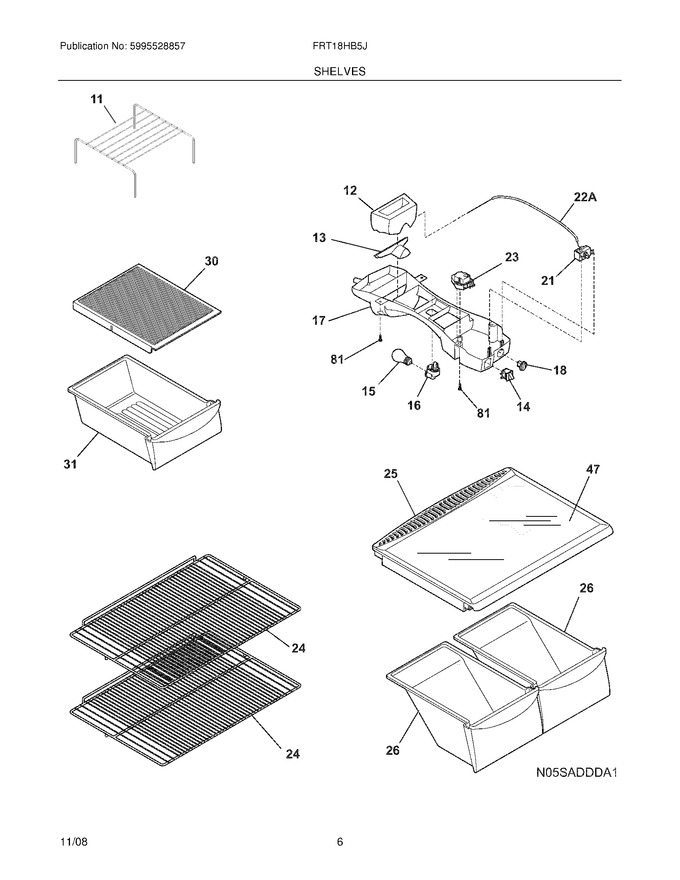 Diagram for FRT18HB5JW4