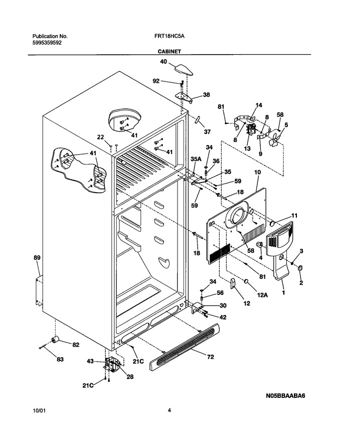 Diagram for FRT18HC5AW0