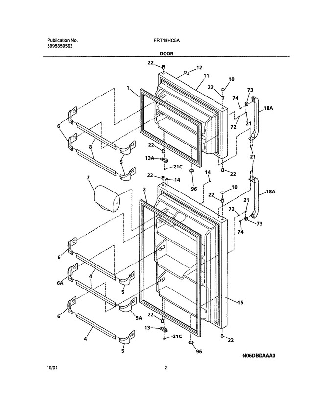 Diagram for FRT18HC5AW0