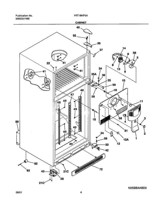Diagram for FRT18HP5AW2