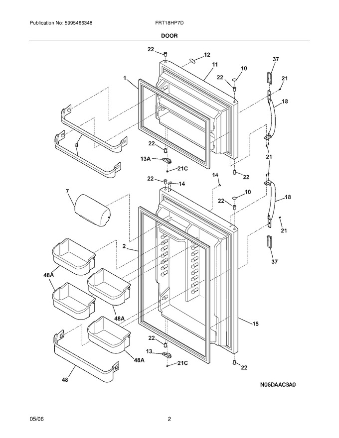 Diagram for FRT18HP7DB8