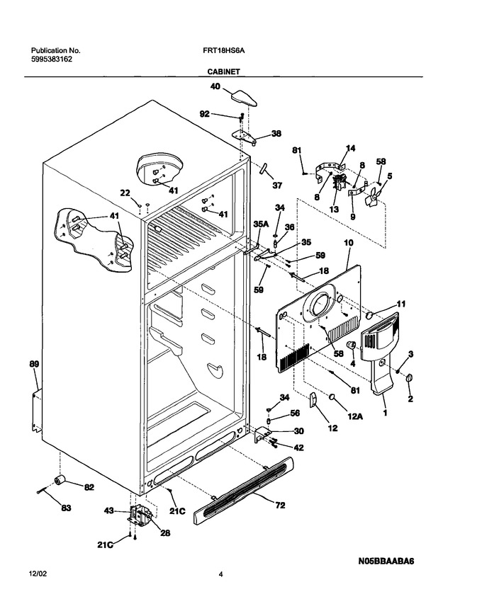 Diagram for FRT18HS6AW6
