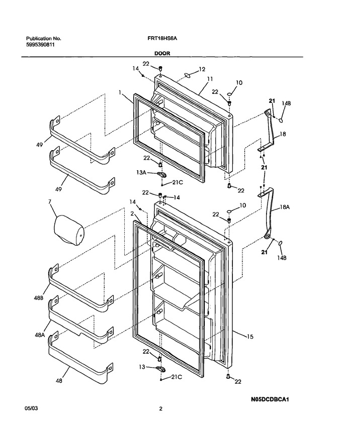Diagram for FRT18HS6AQ8