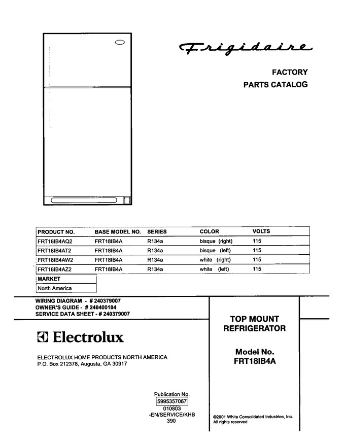 Diagram for FRT18IB4AW2